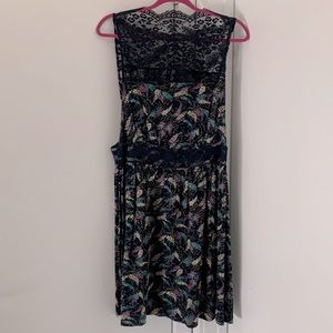 Free People lace and floral print dress
